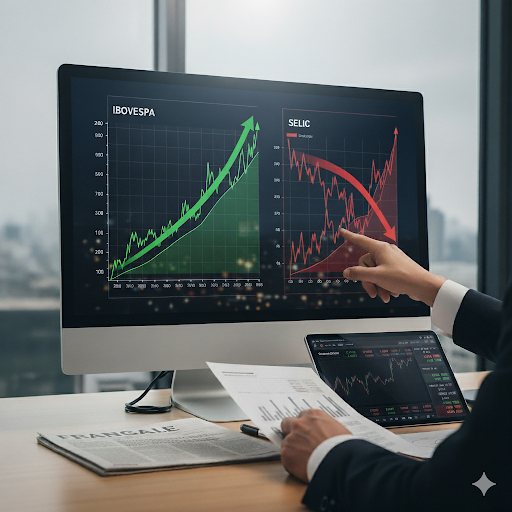 Como o Ibovespa e os setores da Bolsa reagem à queda da Selic?