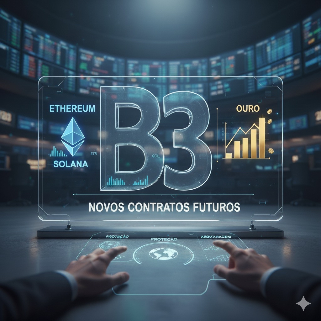 Novos Contratos Futuros na B3: Ethereum, Solana e Ouro