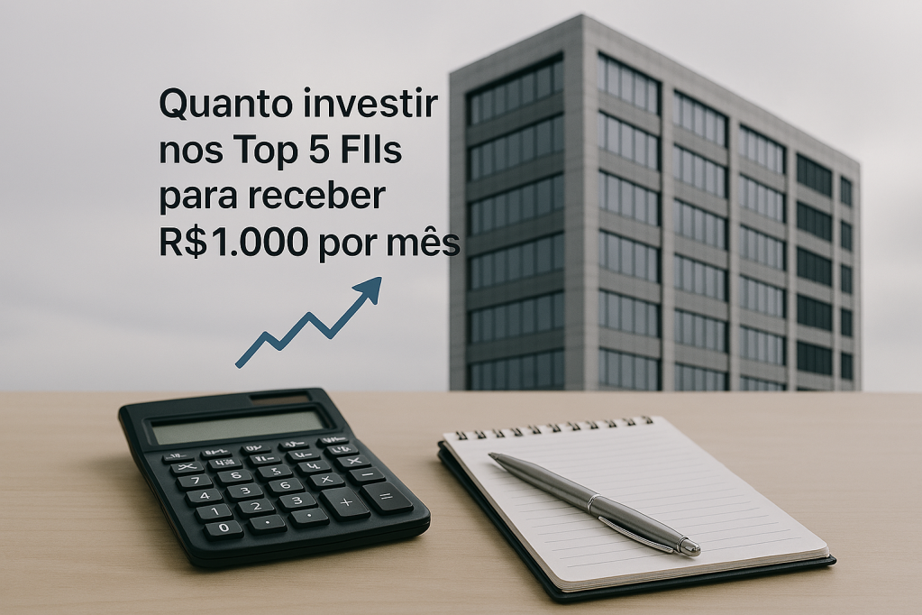 Renda passiva com FIIs: quanto aplicar para receber R$1.000 por mês? – Janeiro/2026