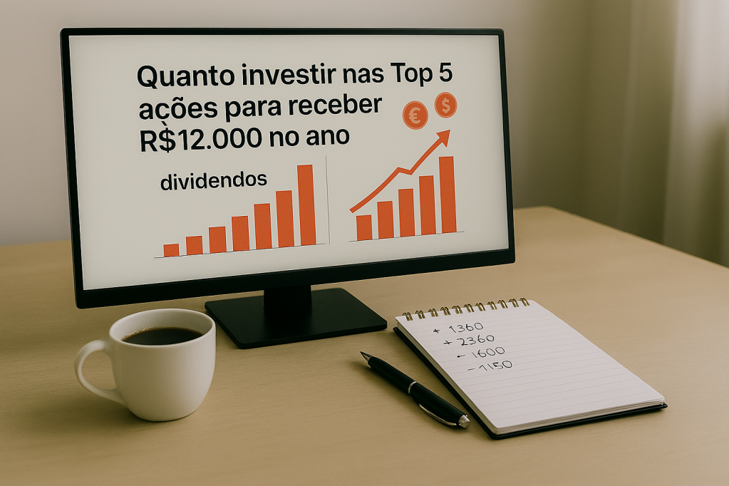 5 ações para render R$1.000 por mês em dividendos — quanto você precisa investir? Janeiro/26